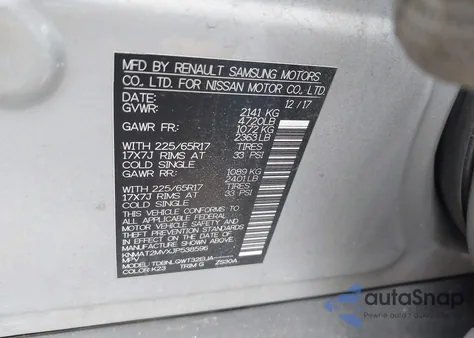 2018 Nissan Rogue Sv из США, поврежденный, VIN KNMAT2MVXJP538596